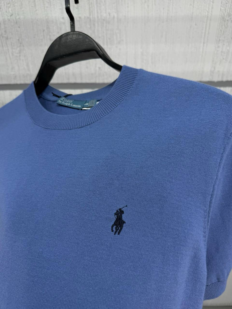 Polo Ralph. Classic %100 Pamuk Triko Mavi