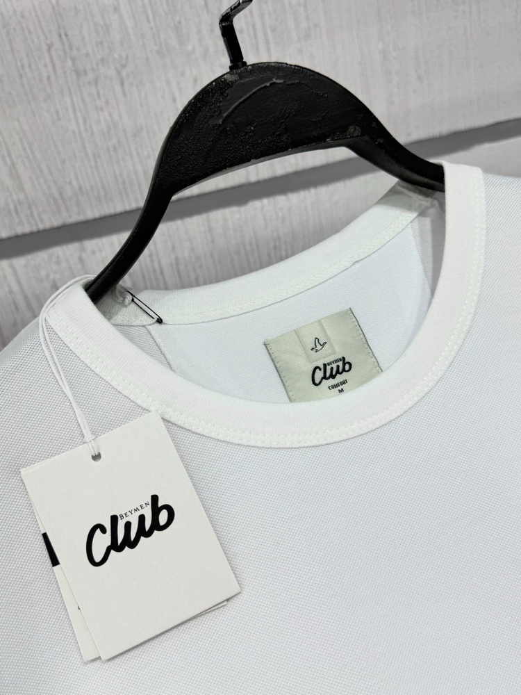 Beymen Club Yaka Detay Basic T-Shirt Beyaz (RegularFit)