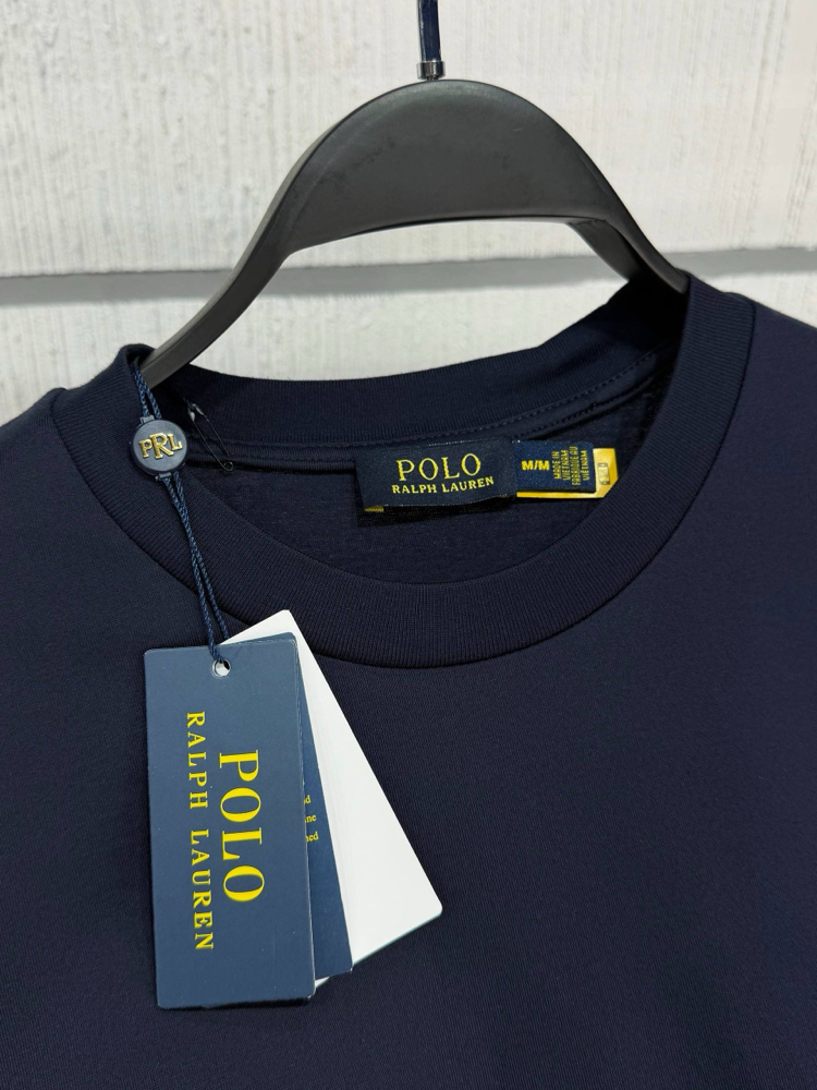 Polo Ralph. Basic T-Shirt Lacivert (Renkli Nakış)