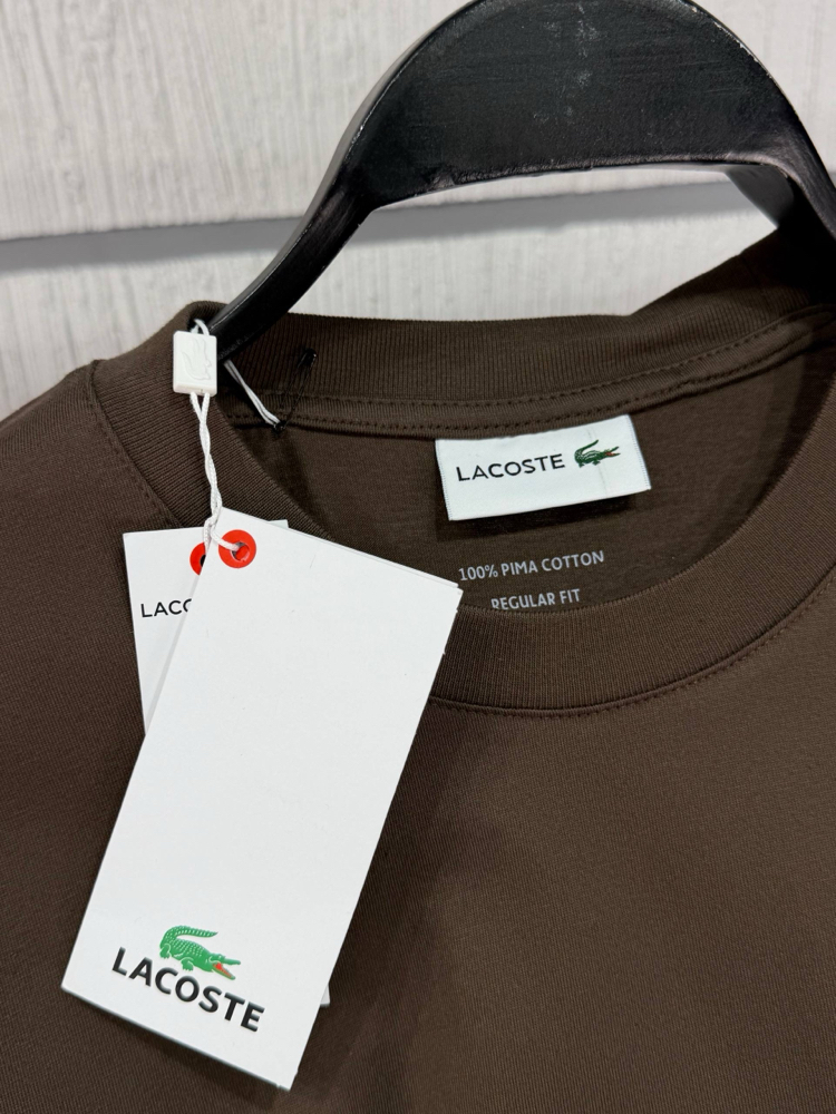 Lacoste Classic Basic T-Shirt Kahverengi (RegularFit)