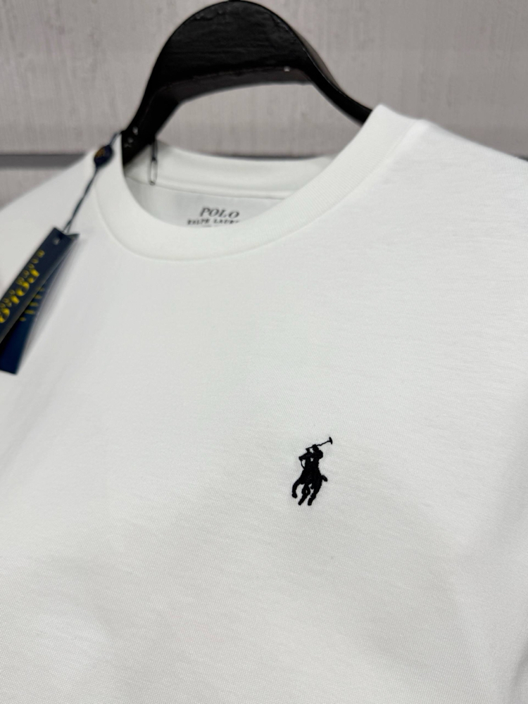 Polo Ralph. Classic Basic T-Shirt Beyaz (RegularFit)