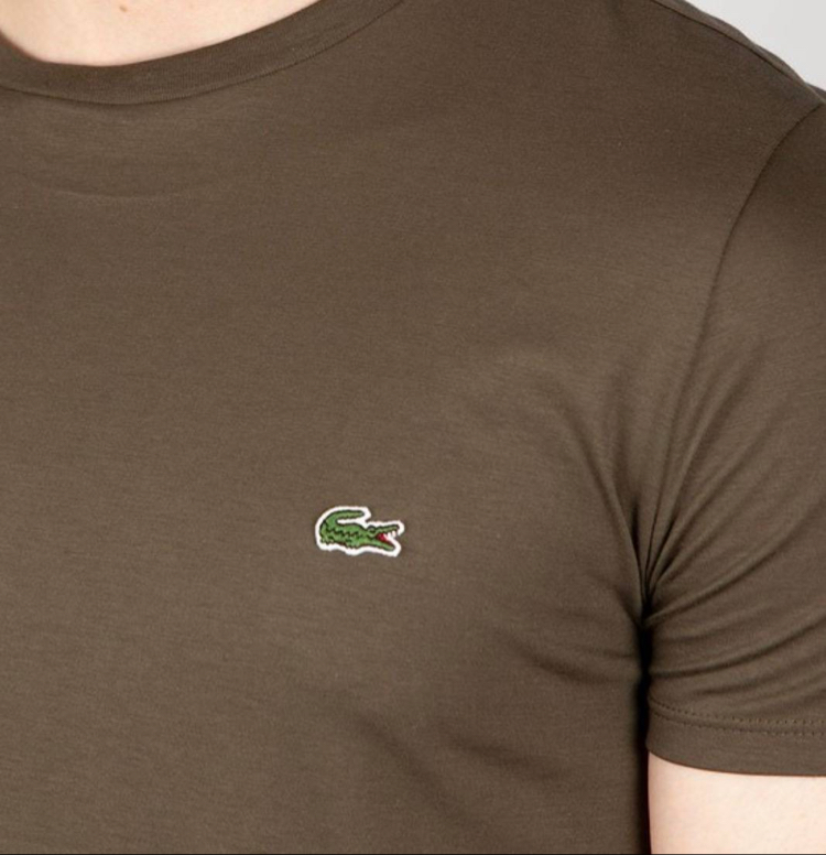 Lacoste Classic Basic T-Shirt Kahverengi (RegularFit)