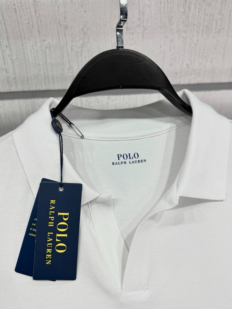 Polo Ralph. V Polo Yaka Beyaz