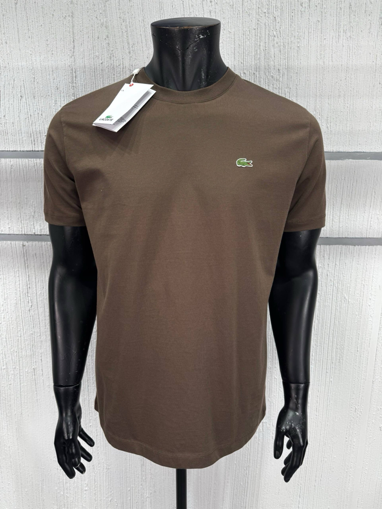 Lacoste Classic Basic T-Shirt Kahverengi (RegularFit)