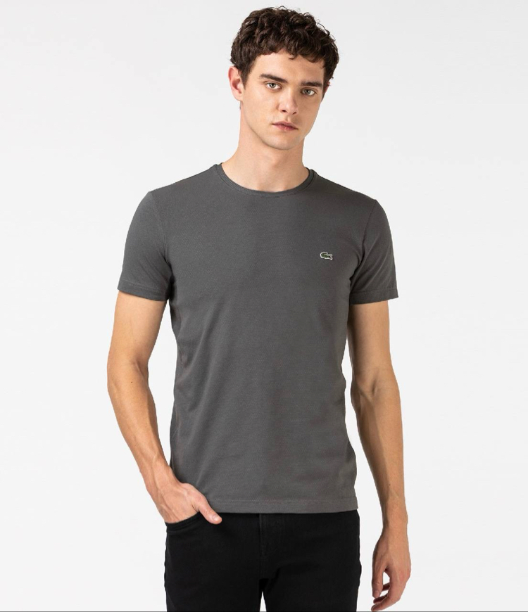 Lacoste Classic Basic T-Shirt Antrasit (RegularFit)