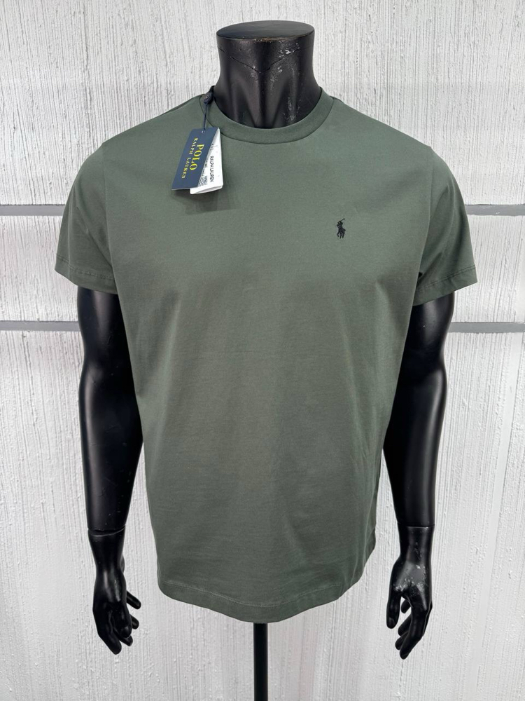 Polo Ralph. Classic Basic T-Shirt Haki (RegularFit)