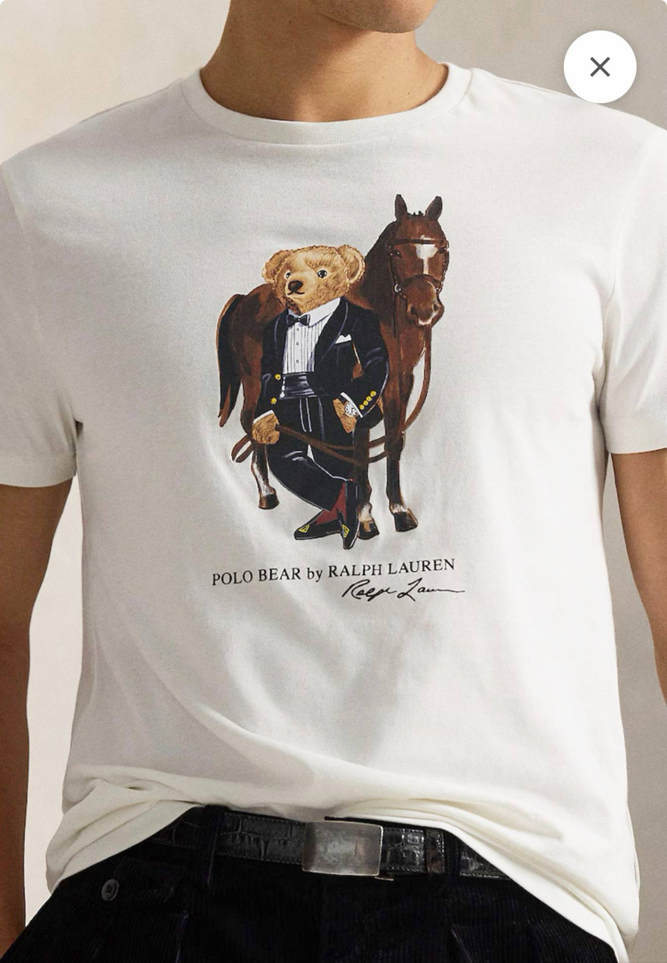 Polo Ralph. Baskılı T-Shirt Beyaz