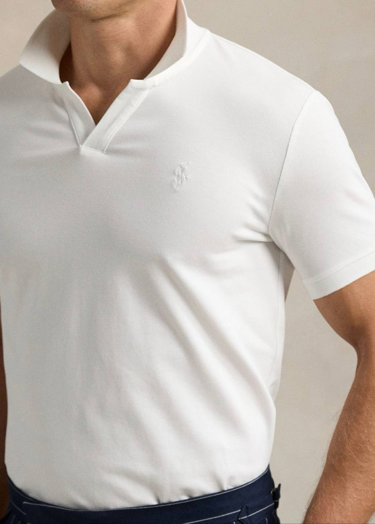 Polo Ralph. V Polo Yaka Beyaz