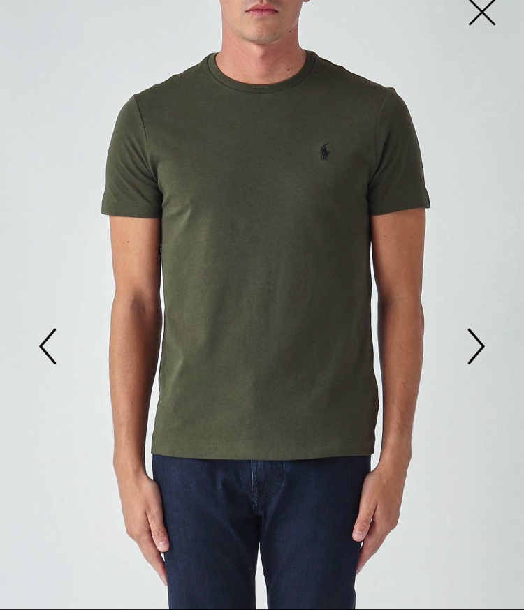 Polo Ralph. Classic Basic T-Shirt Haki (RegularFit)