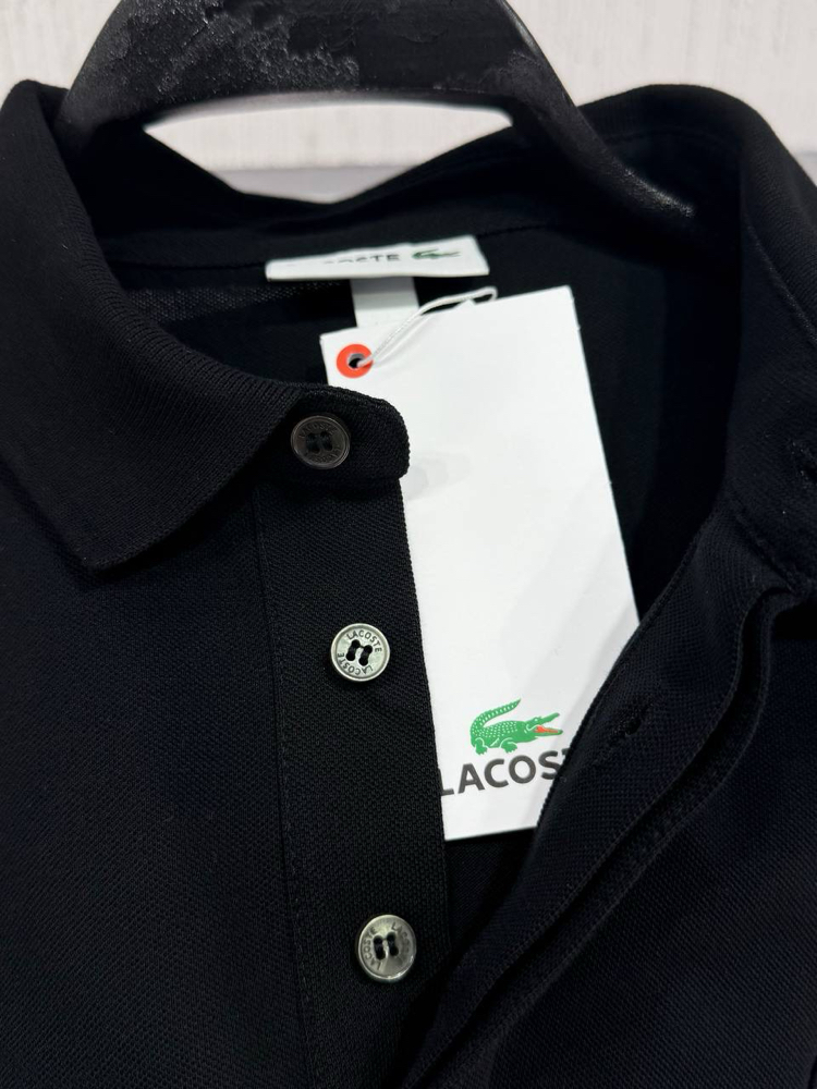 Lacoste Paris Orj. Polo Yaka Siyah (Regular Fit)