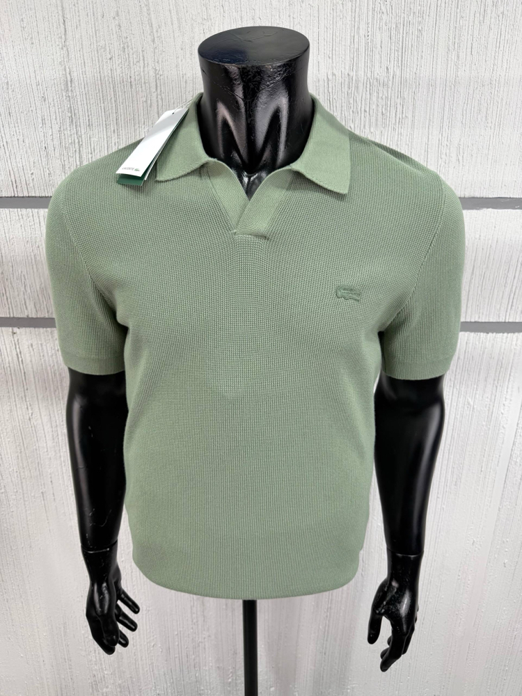 Lacoste %100 Pamuk V Polo Yaka Triko Mint