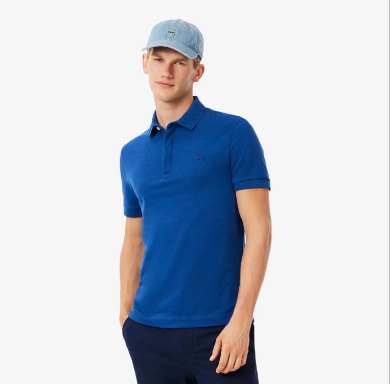 Lacoste Paris Orj. Polo Yaka Saks Mavi (Regular Fit)