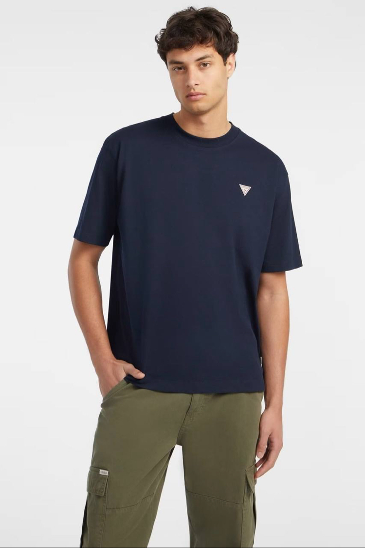 Guess Basic T-Shirt Lacivert