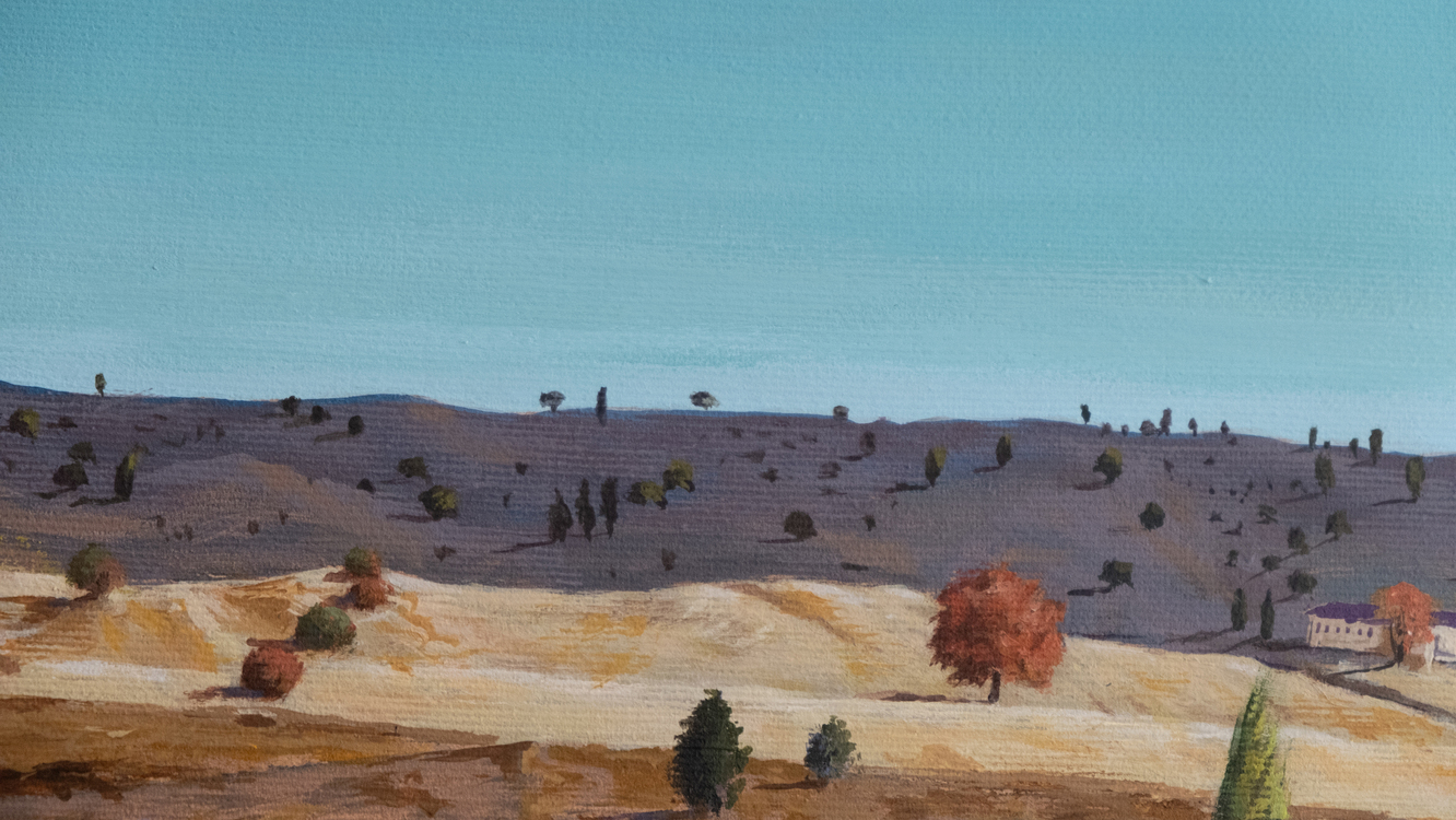 Original, acrylic painting on canvas signed by Rıza Karataş