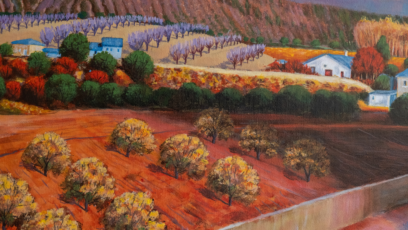 Original, acrylic painting on canvas signed by Rıza Karataş