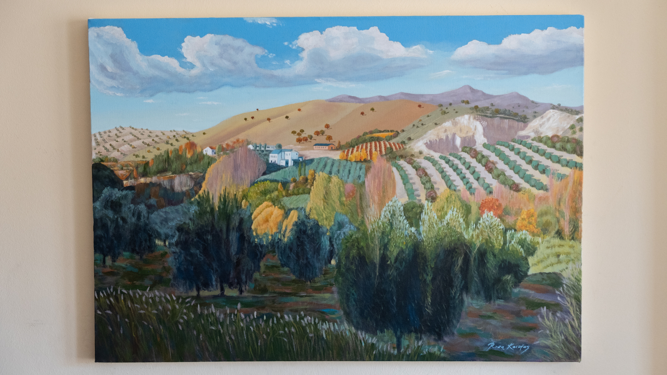 Original, acrylic painting on canvas signed by Rıza Karataş
