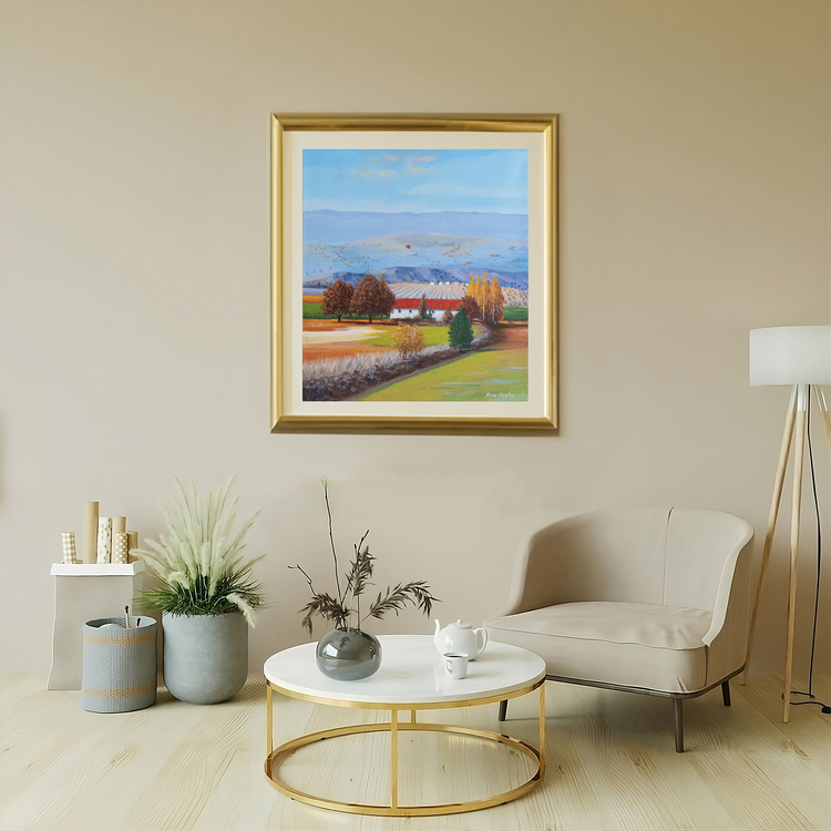 Original, acrylic painting on canvas signed by Rıza Karataş