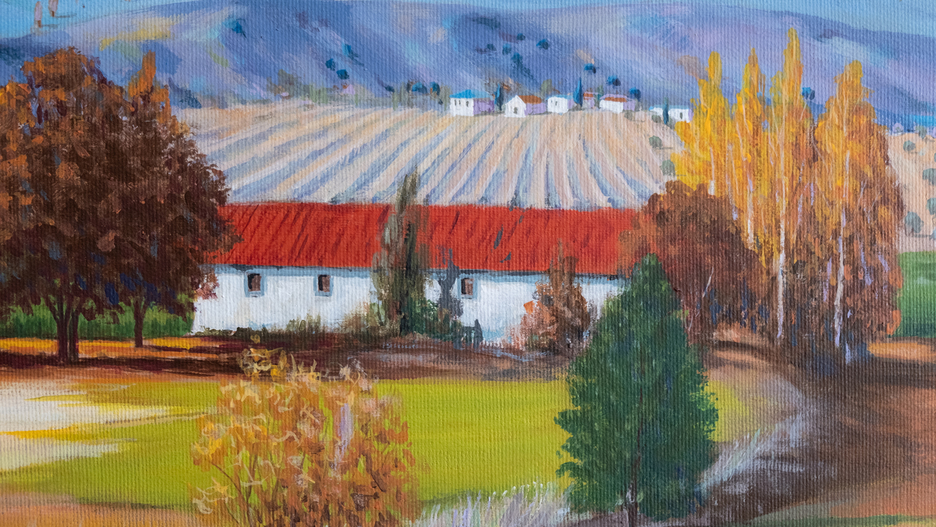 Original, acrylic painting on canvas signed by Rıza Karataş