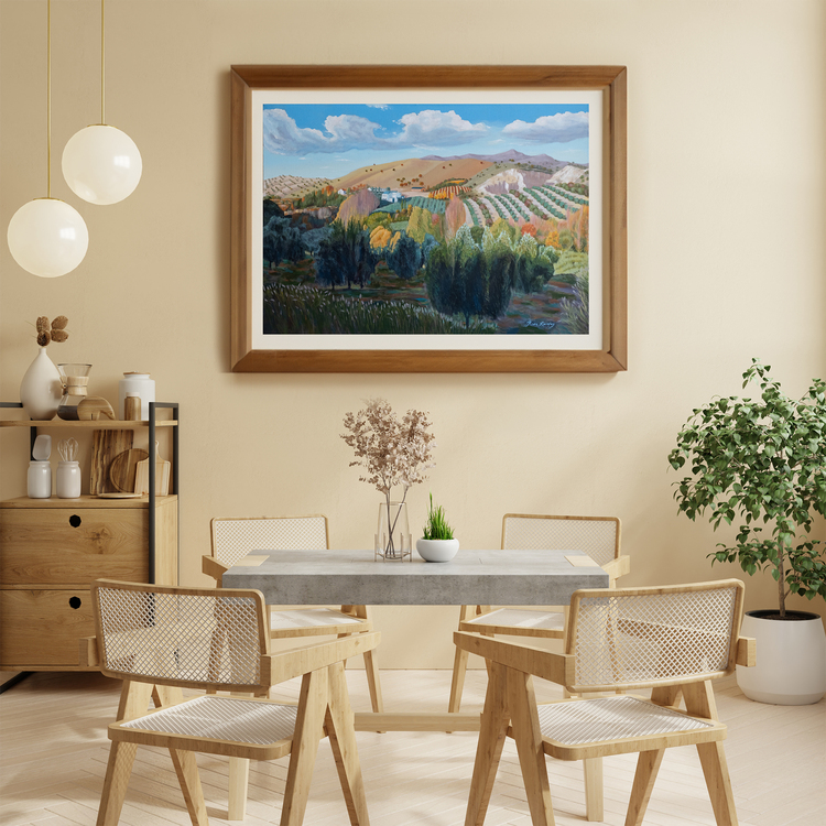 Original, acrylic painting on canvas signed by Rıza Karataş