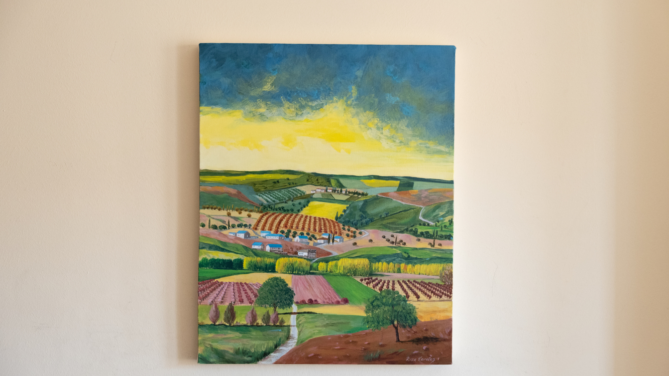 Original, acrylic painting on canvas signed by Rıza Karataş