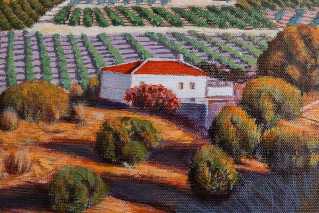 Original, acrylic painting on canvas signed by Rıza Karataş