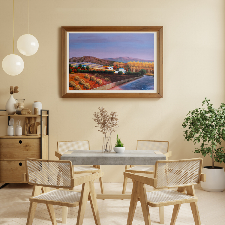Original, acrylic painting on canvas signed by Rıza Karataş