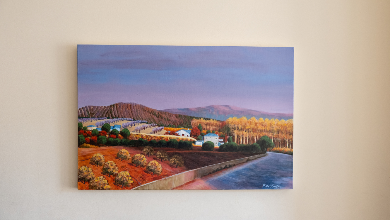 Original, acrylic painting on canvas signed by Rıza Karataş