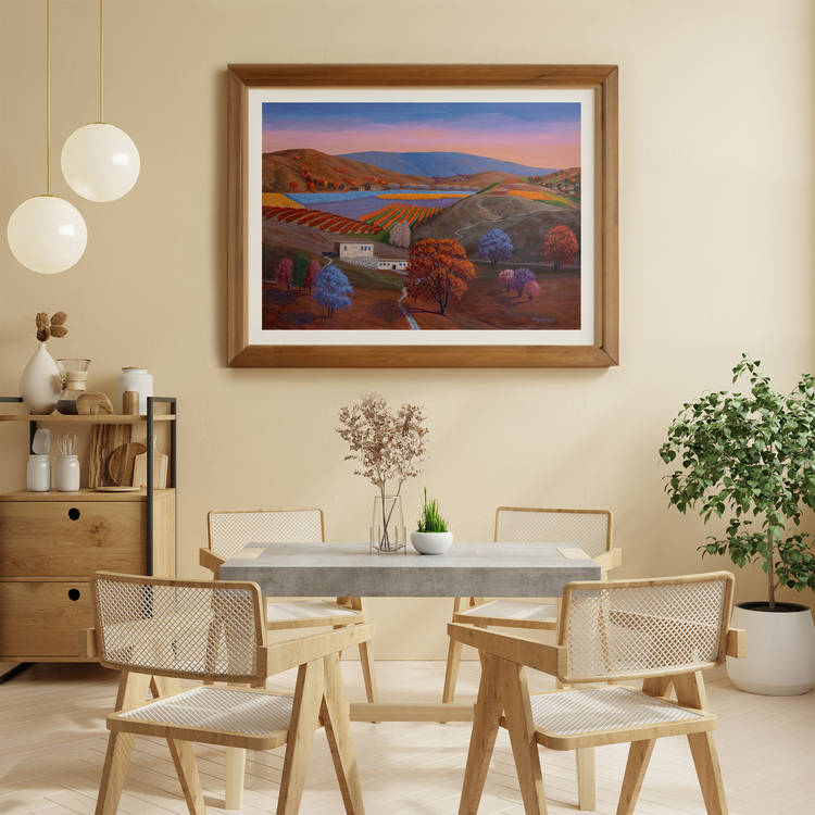 Original, acrylic painting on canvas signed by Rıza Karataş