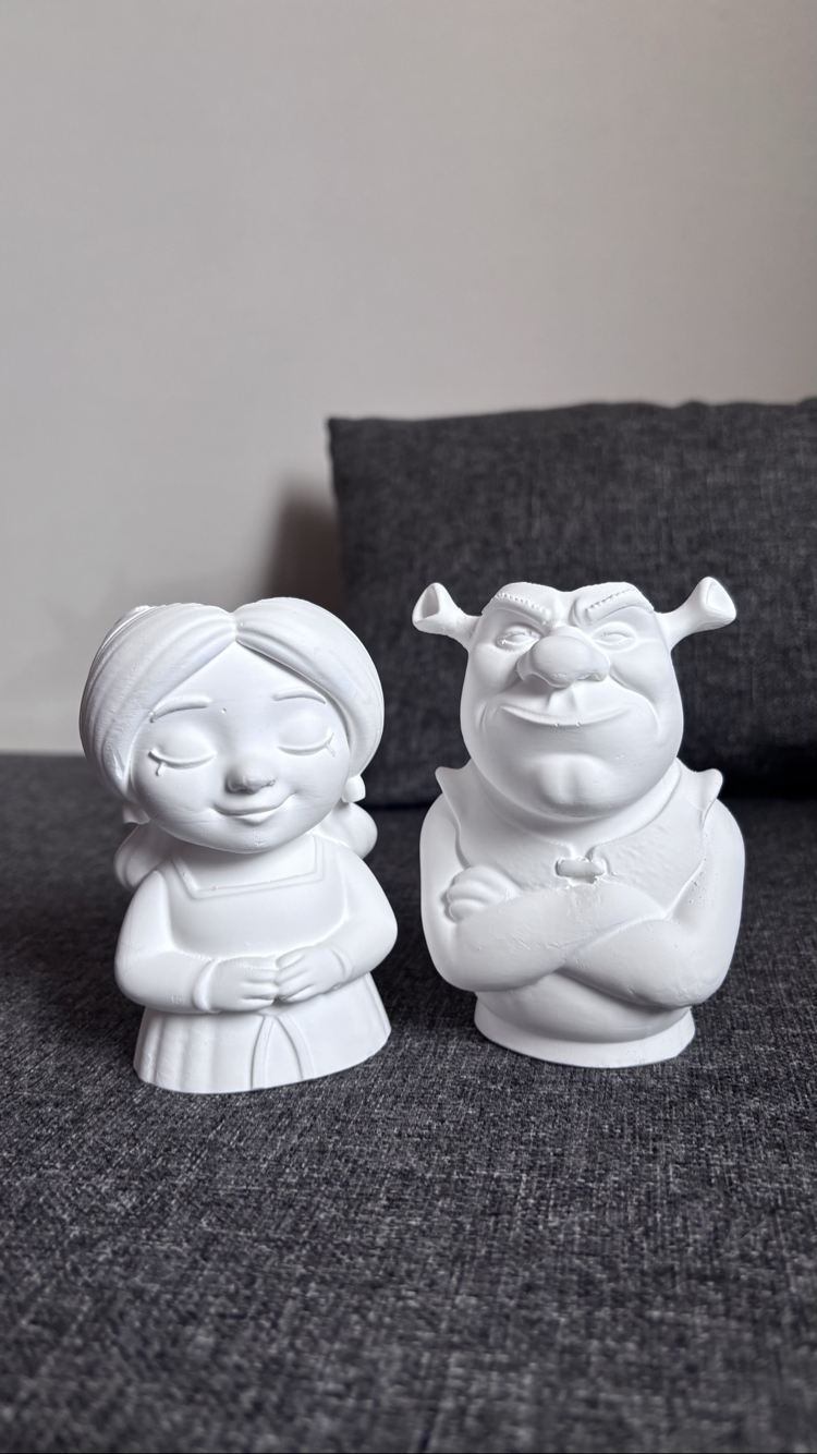 Shrek & Fiona Saksı