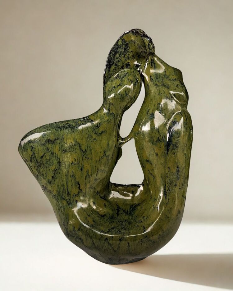 The Lovers Seramik Heykel