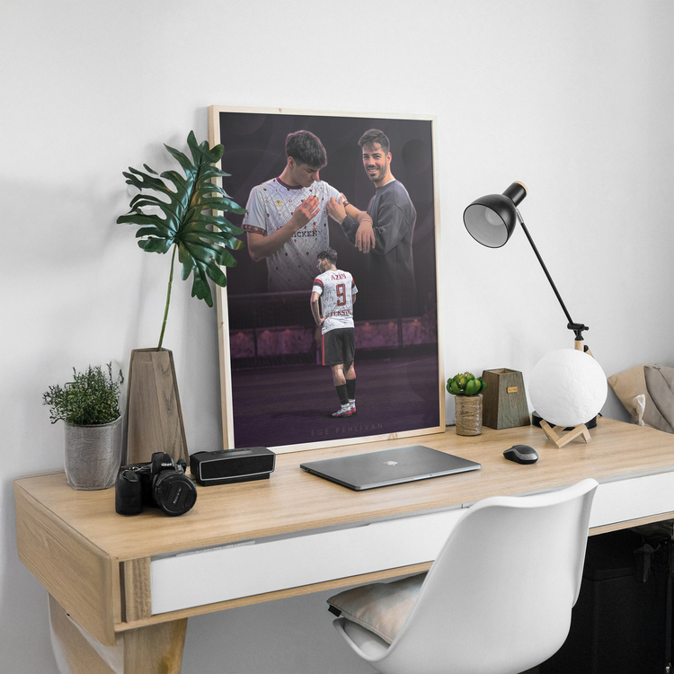 Kişiye Özel Tasarlanan Futbolcu Posteri | Detaylı Konsept 