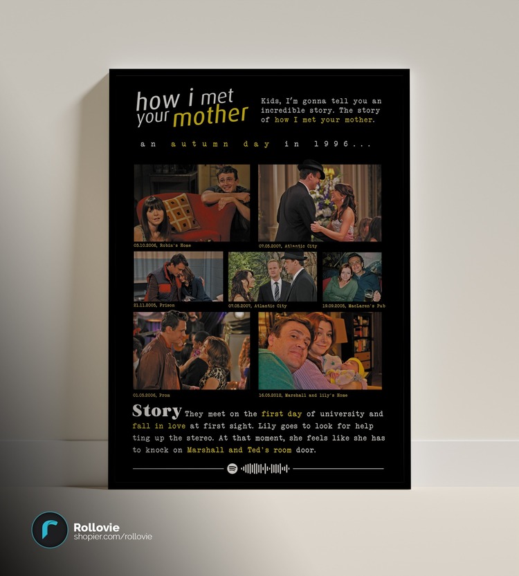 How I Met Your Mother (Lily-Marshall) Anılar Posteri