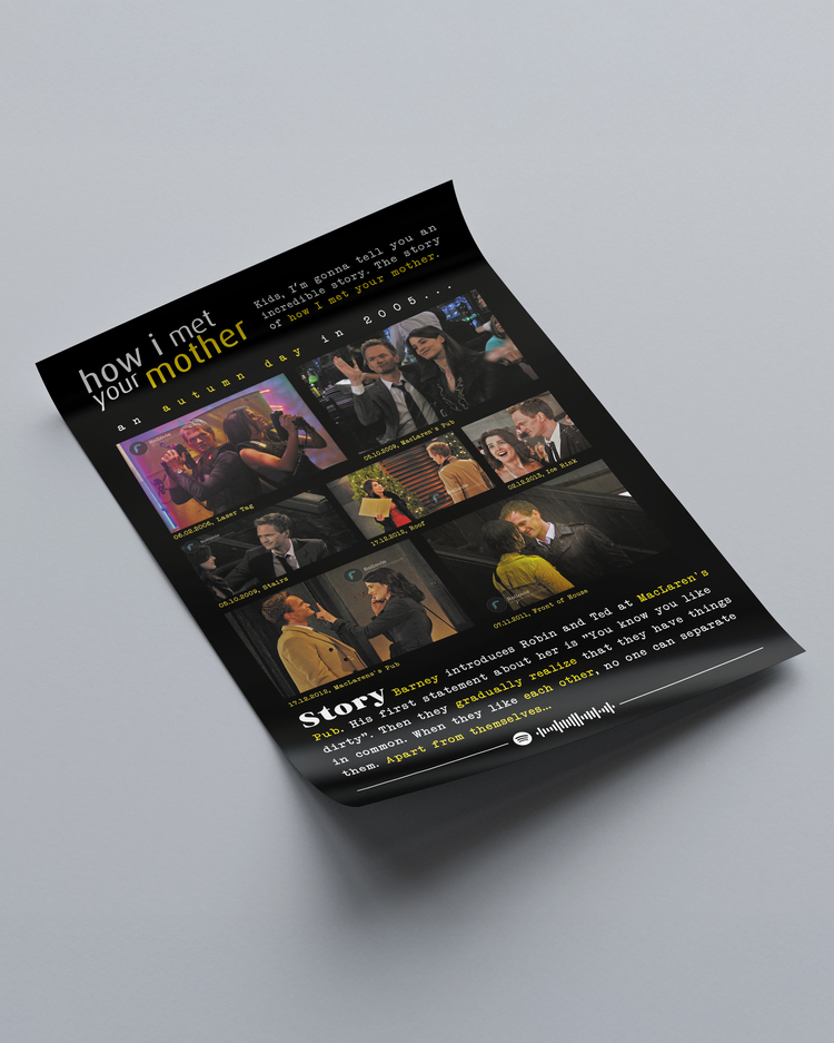 How I Met Your Mother ( Barney - Robin ) Anılar Posteri
