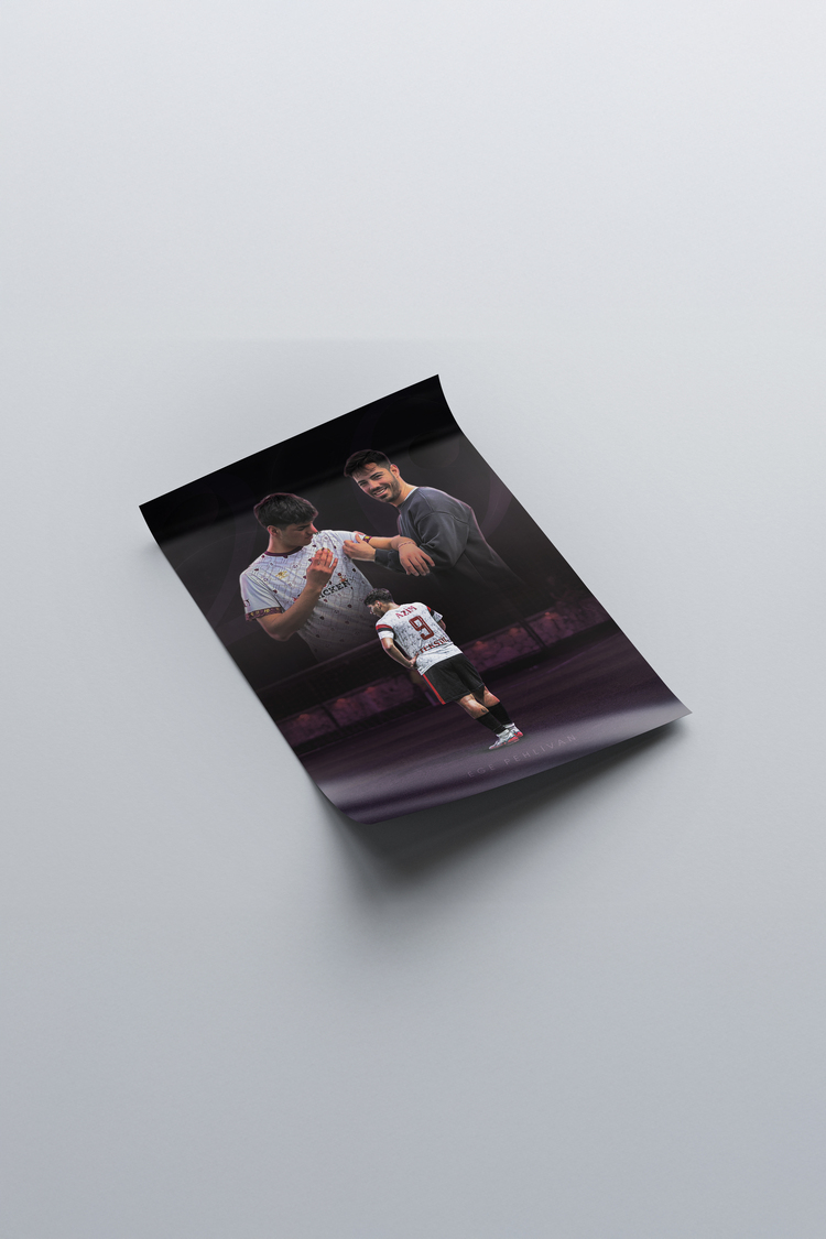 Kişiye Özel Tasarlanan Futbolcu Posteri | Detaylı Konsept 