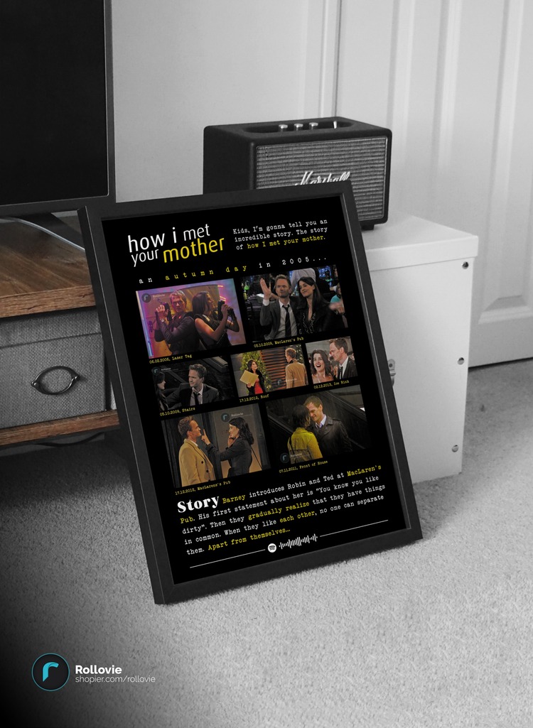 How I Met Your Mother ( Barney - Robin ) Anılar Posteri