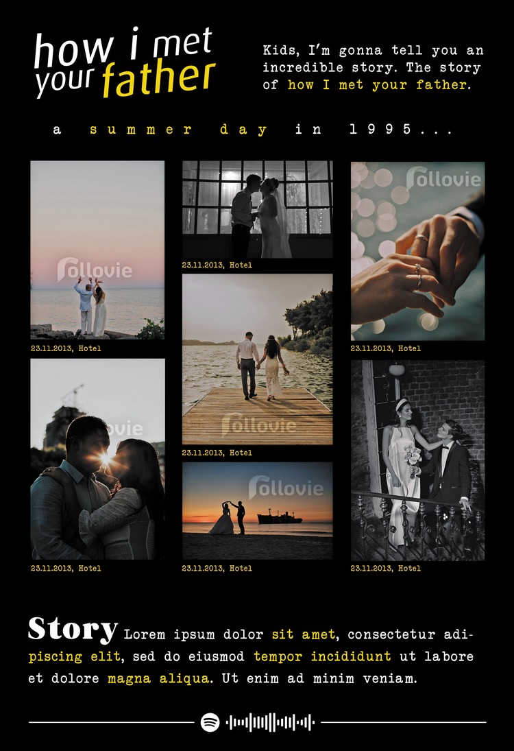 Kişiye Özel How I Met Your Mother (Aunt - Father) Konseptli Anı Posteri