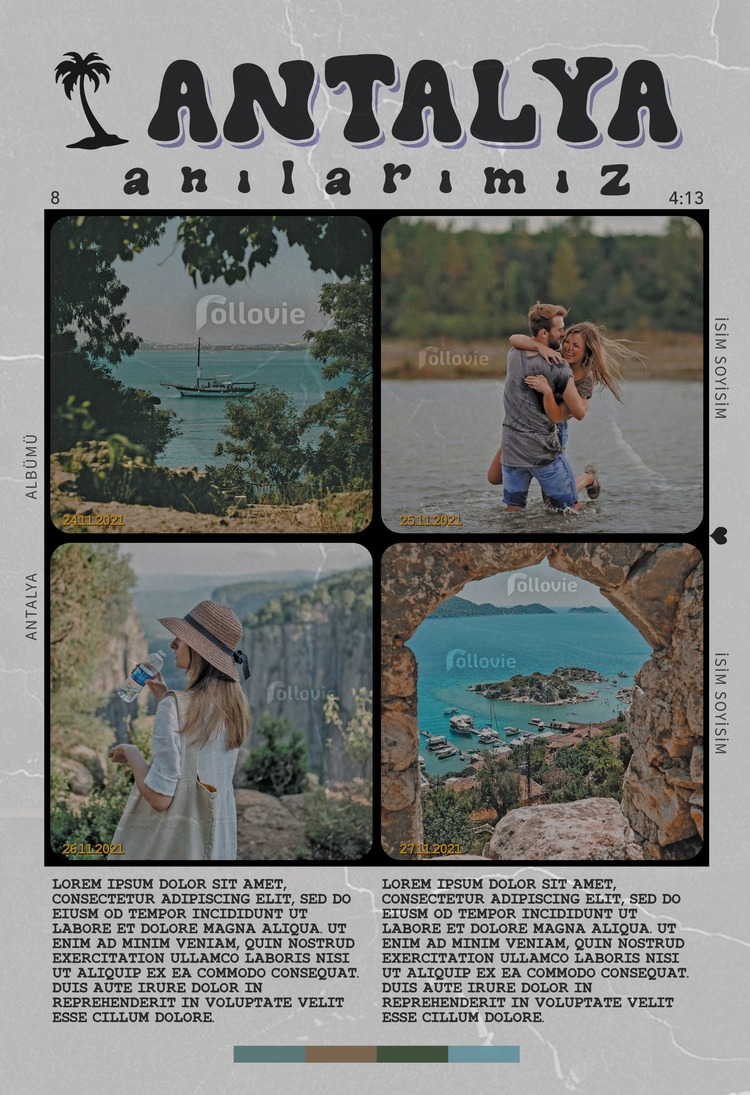 Şehir Gezisi - Tatil Anı Posteri
