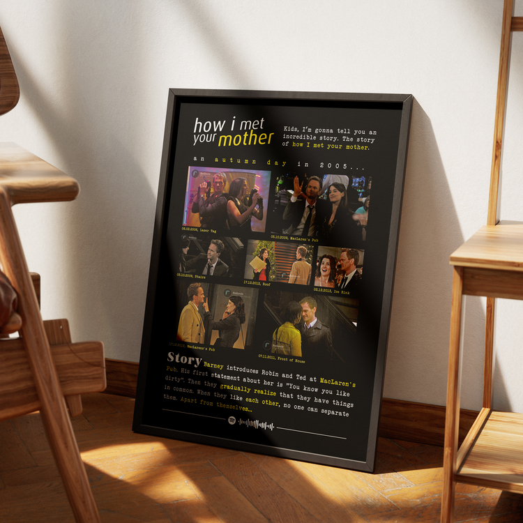 How I Met Your Mother ( Barney - Robin ) Anılar Posteri