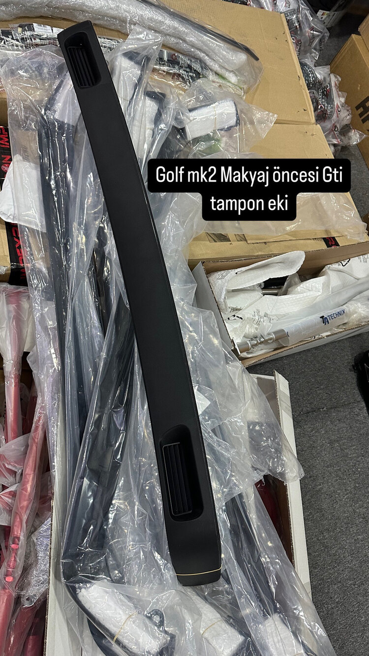Golf Mk2 makyaj öncesi GTi tampon eki 9521227a1