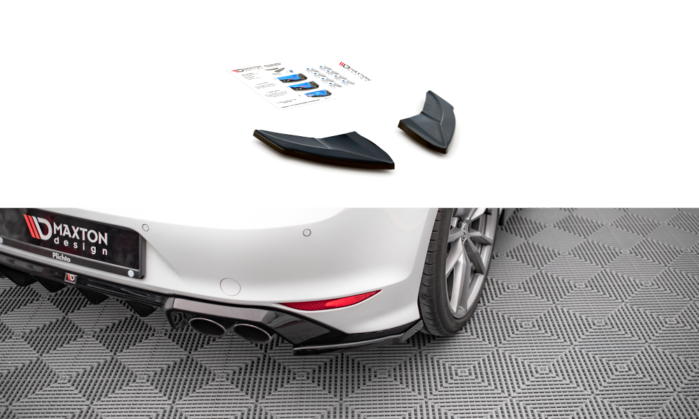 Rear Side Splitters V.4 Volkswagen Golf R Mk7 MAXTON VW-GO-7-R-RSD4G