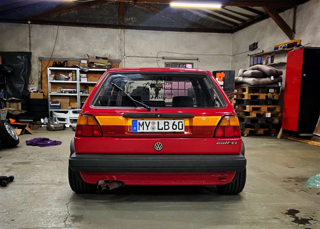 Vw Golf II 1987-1991 heckblende turuncu -kırmızı Team Heko 01058 