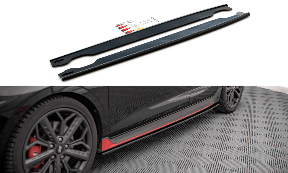 MAXTON Side Skirts Diffusers Hyundai i20N HY-I20-3-N-SD1G