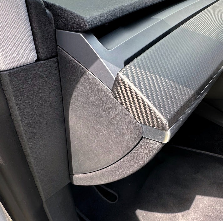 TESLA MODEL 3 MODEL Y için MAX CARBON Performance gösterge paneli alt çıta kapak MAX CARBON