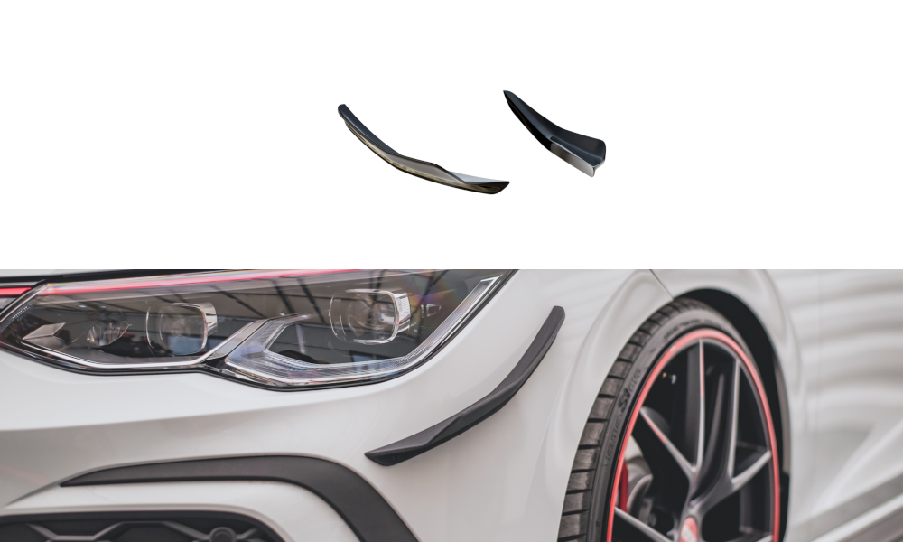 Front Bumper Wings (Canards) Volkswagen Golf GTI Mk8 MAXTON VW-GO-8-GTI-CAN1