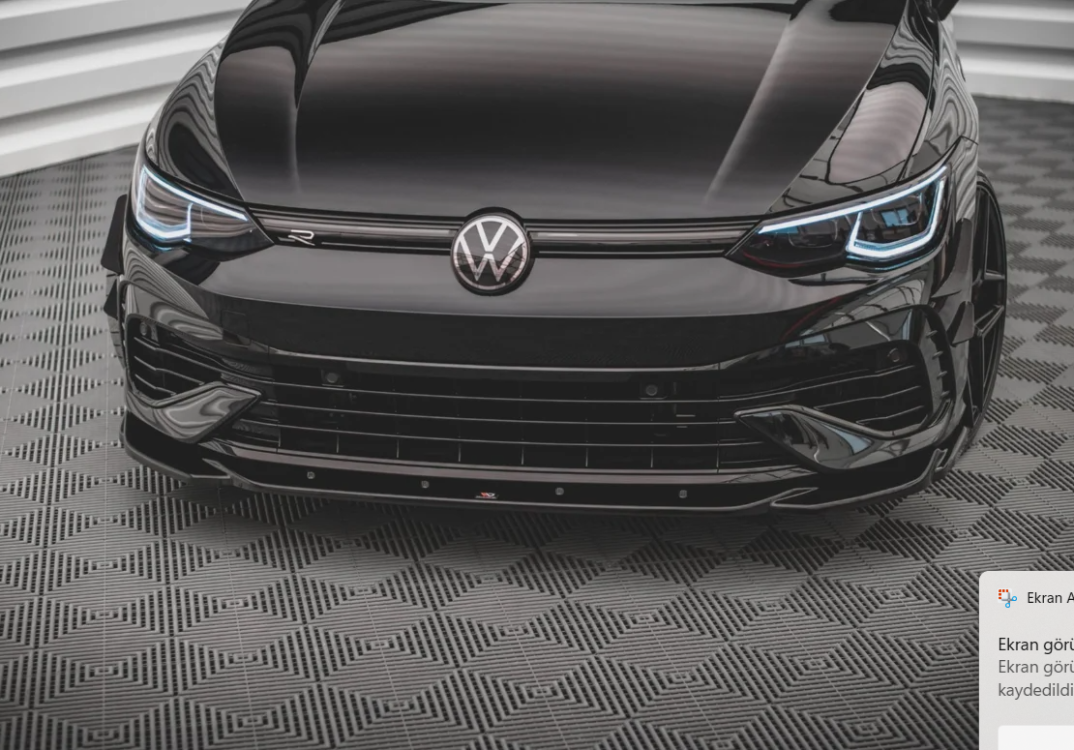 Maxton Design VW Golf MK8 R Ön Lip Front Splitter V4