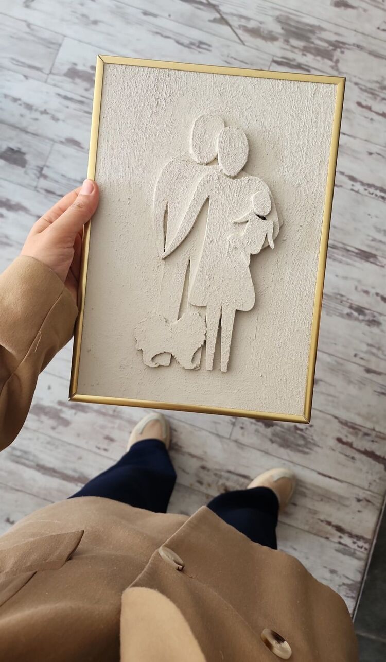 24x30 Alçı portre