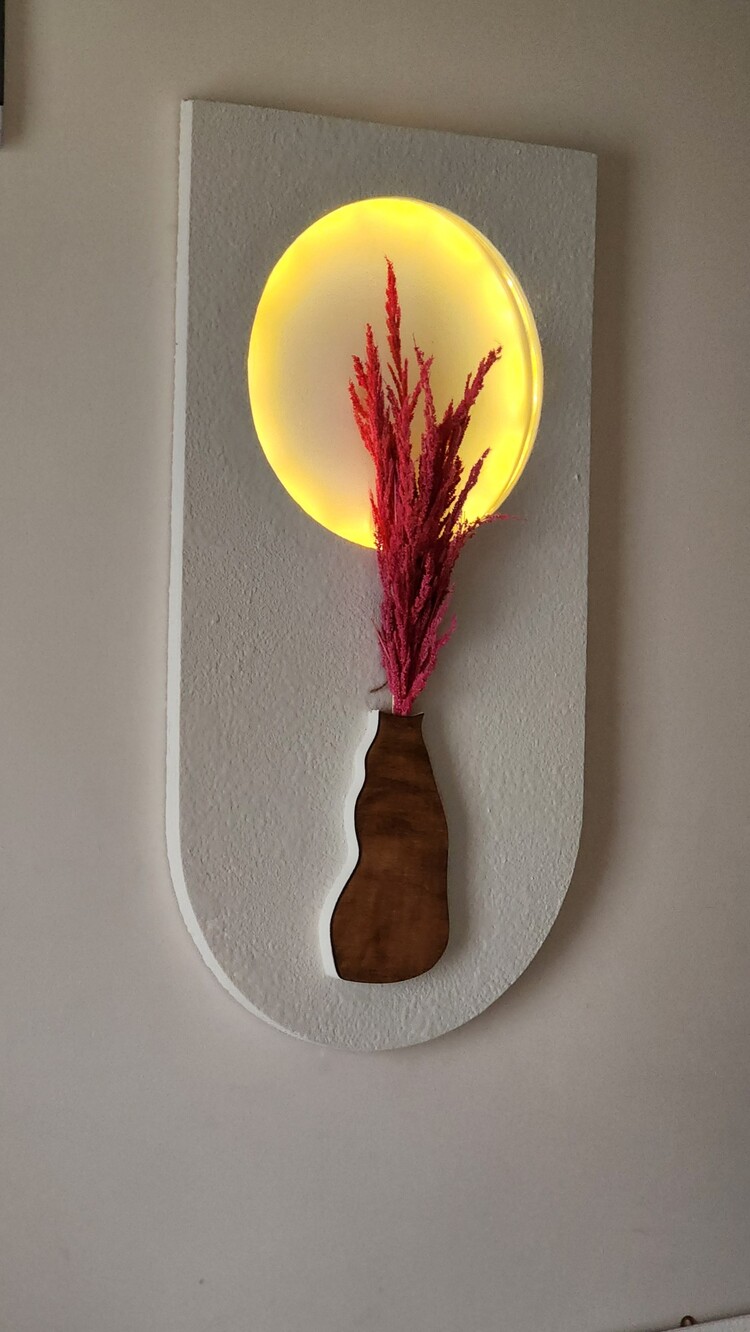 Alçı ışıklı dekor 