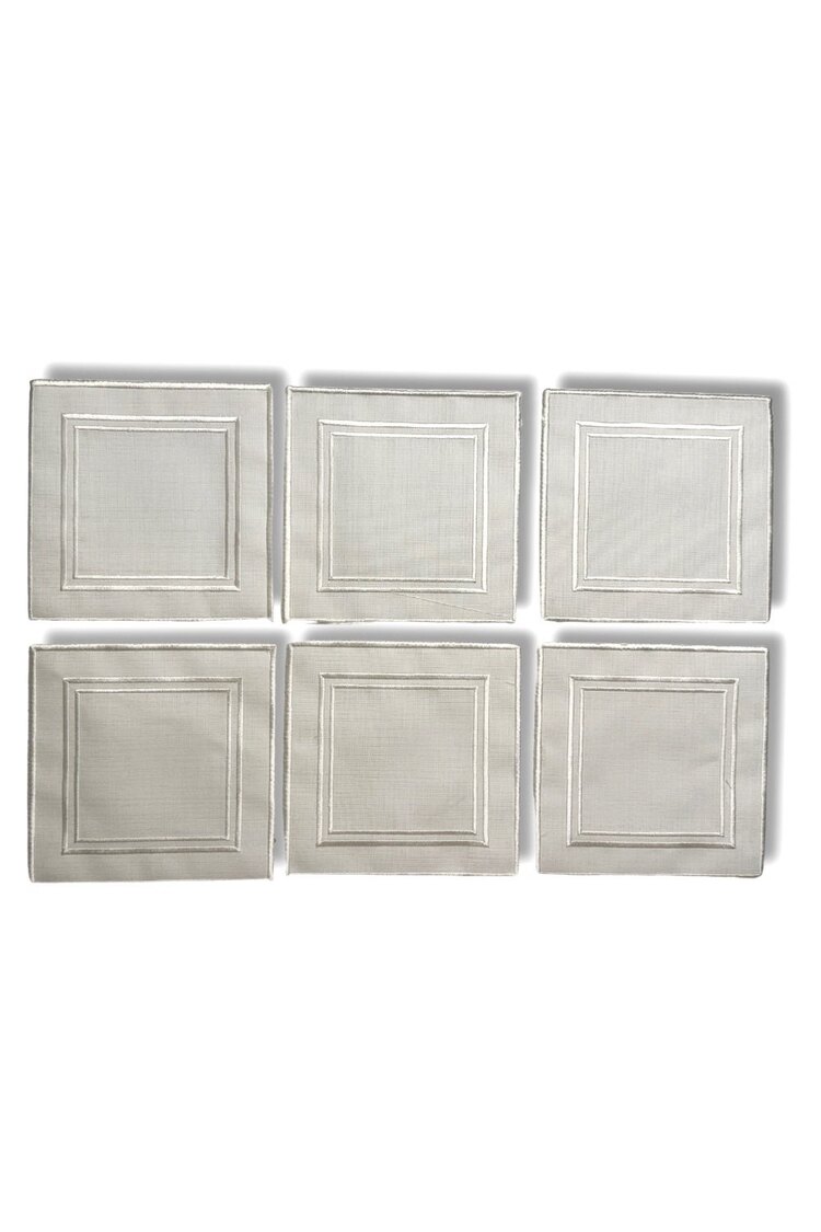 Ivory Frame 6’lı Kokteyl Peçetesi