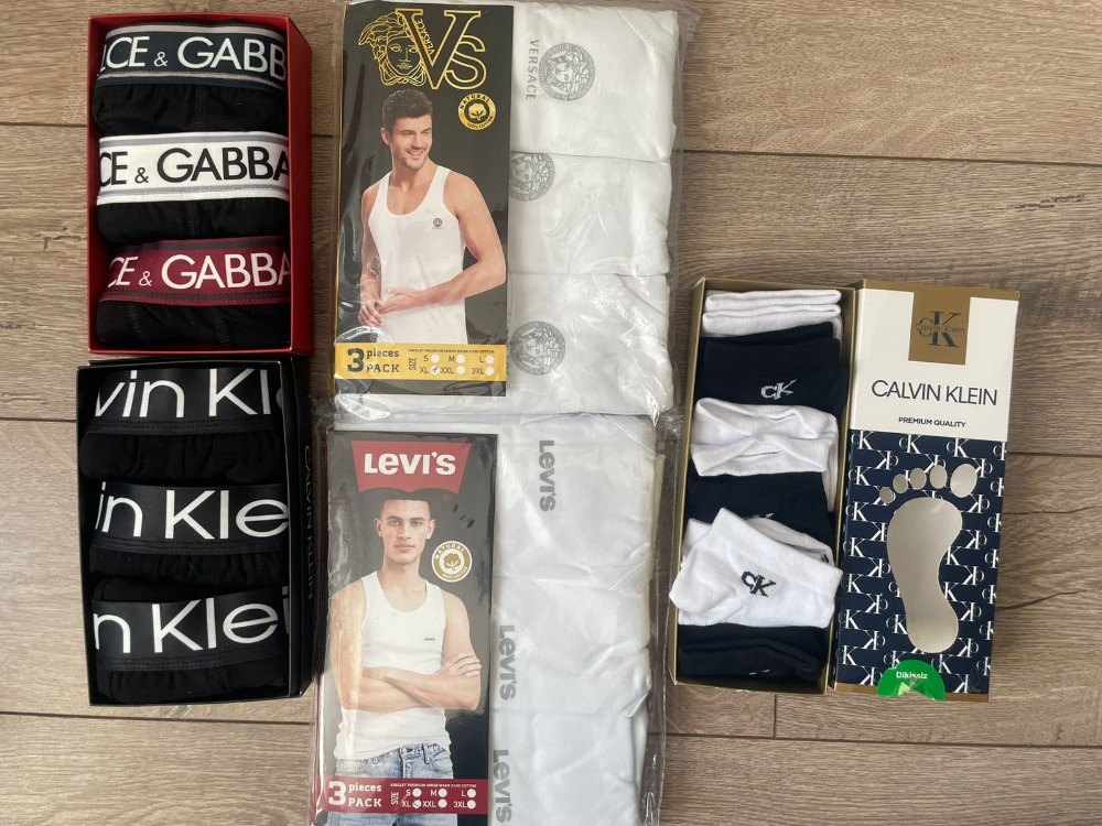 18 Li Set Boxer-Atlet-Çorap