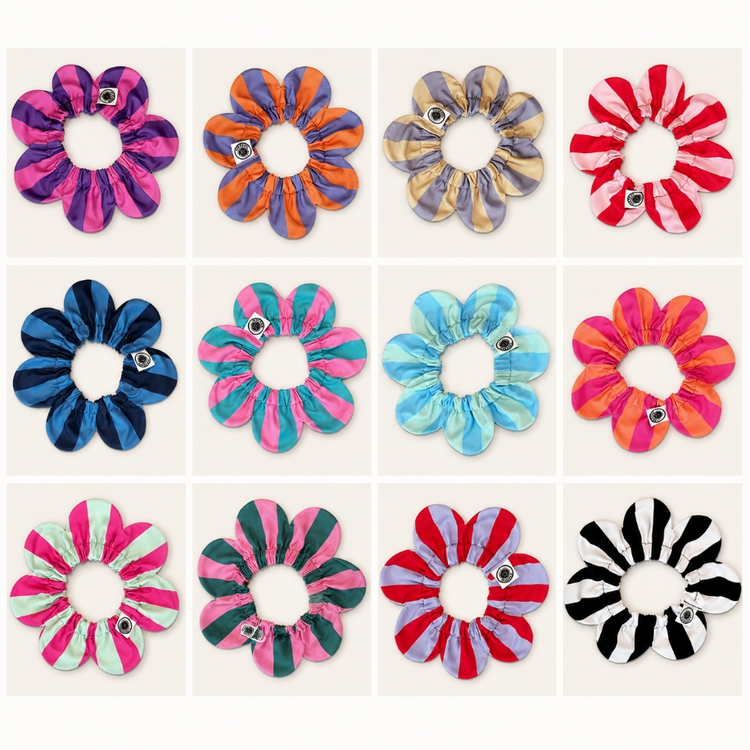 PawBow Flower Dog Collar (multicolour collection)